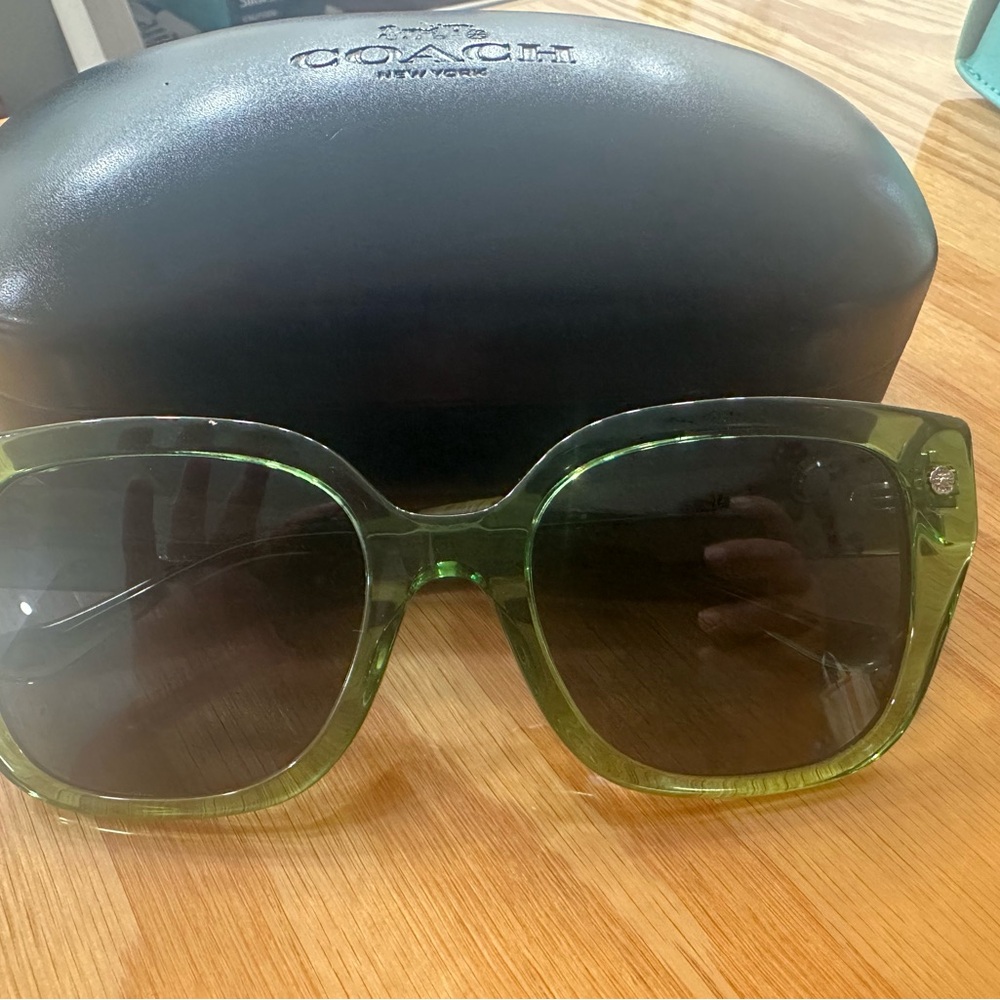 Coach Women's Sunglasses in Vibrant Green